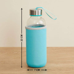 1199 Glass Water Bottle (500 Ml) With Cover - Superior eMart