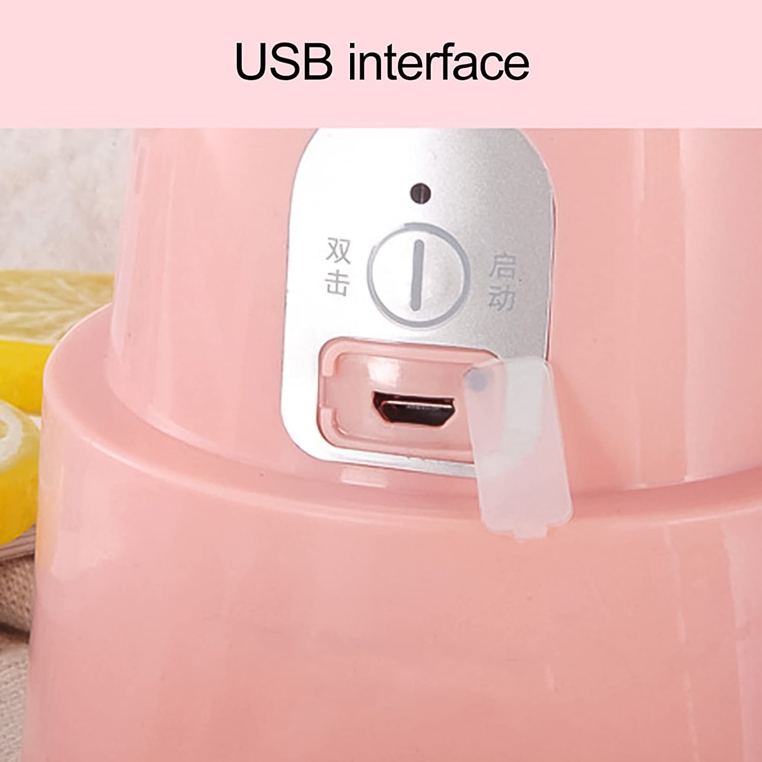 Foldable Electric Juicer, Portable Blender - 6 Stainless Steel Blades (500 Ml)