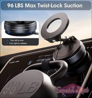 Vacuum Suction Magnetic Mobile Phone Holder - Superior eMart