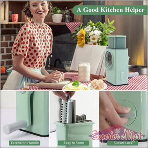 Vegetable Chopper Veg Chopper And Dicer With 6 Blades - Superior eMart
