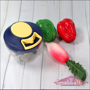 Vegetable Chopper with 4 Blades, 650ml - Superior eMart