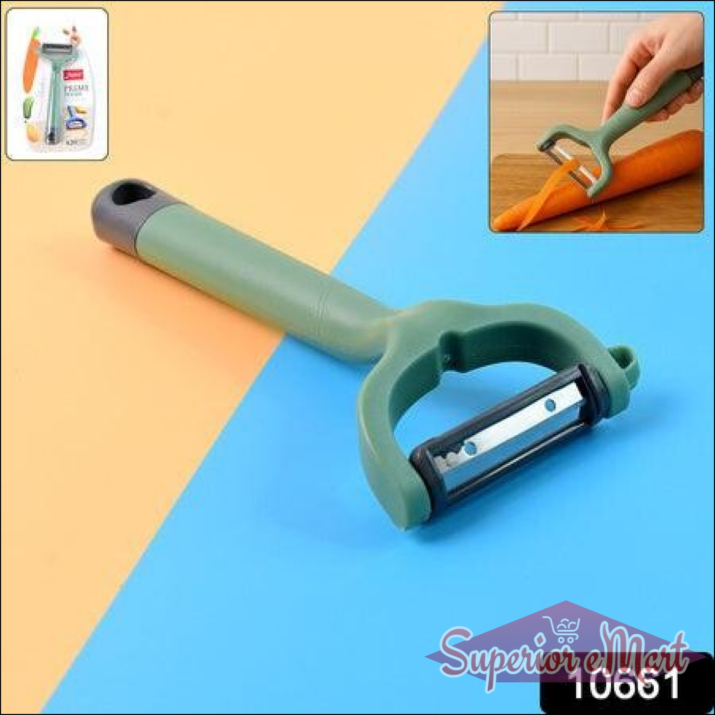 Superior eMart vegetable fruit peeler with ergonomic handle for effortless peeling of fruits and vegetables