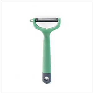 Superior eMart vegetable fruit peeler with ergonomic green handle for easy peeling