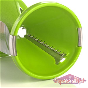 Superior eMart vegetable spiralizer slicer in green for creating healthy vegetable noodles