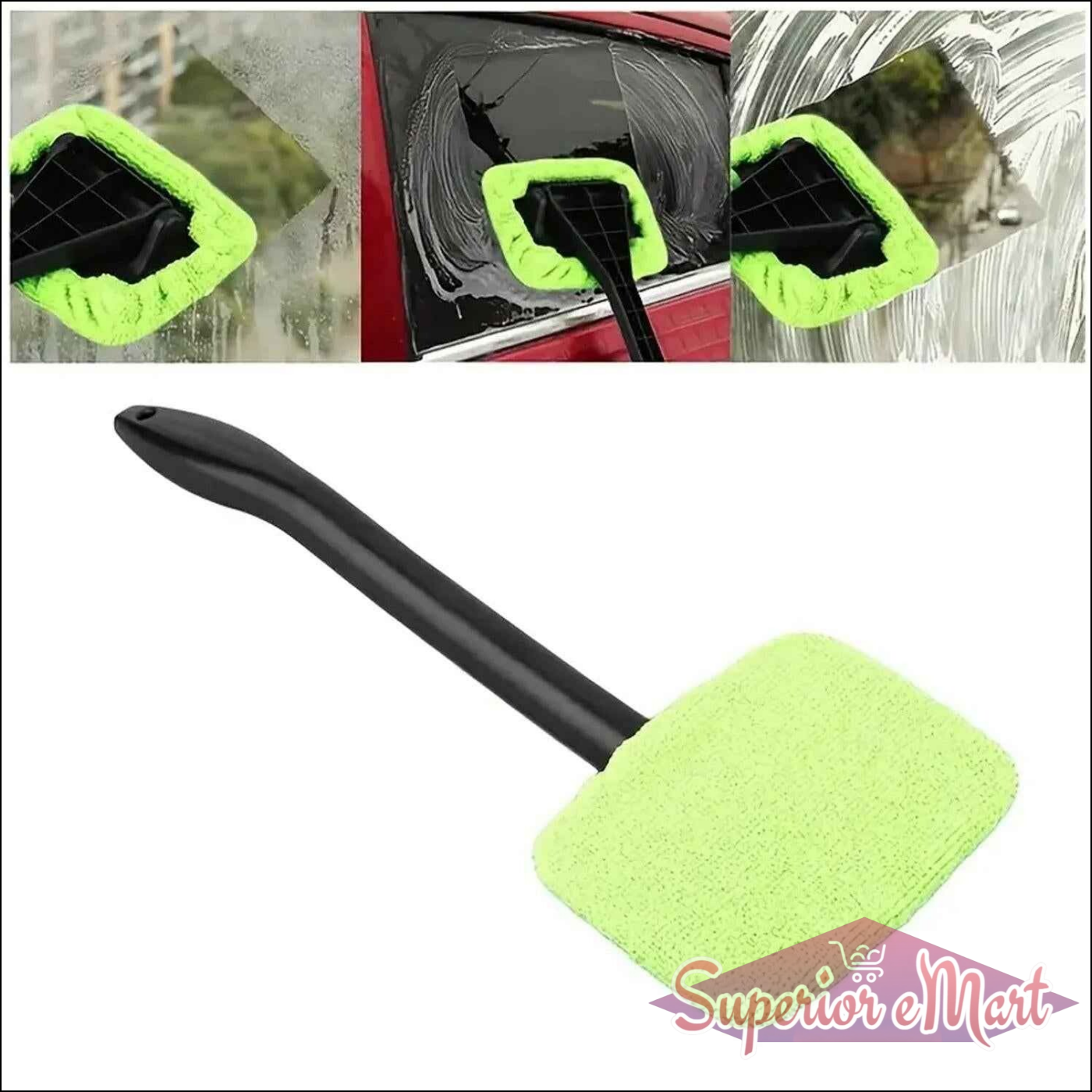 Vehicle Glass Cleaner Microfiber - Superior eMart