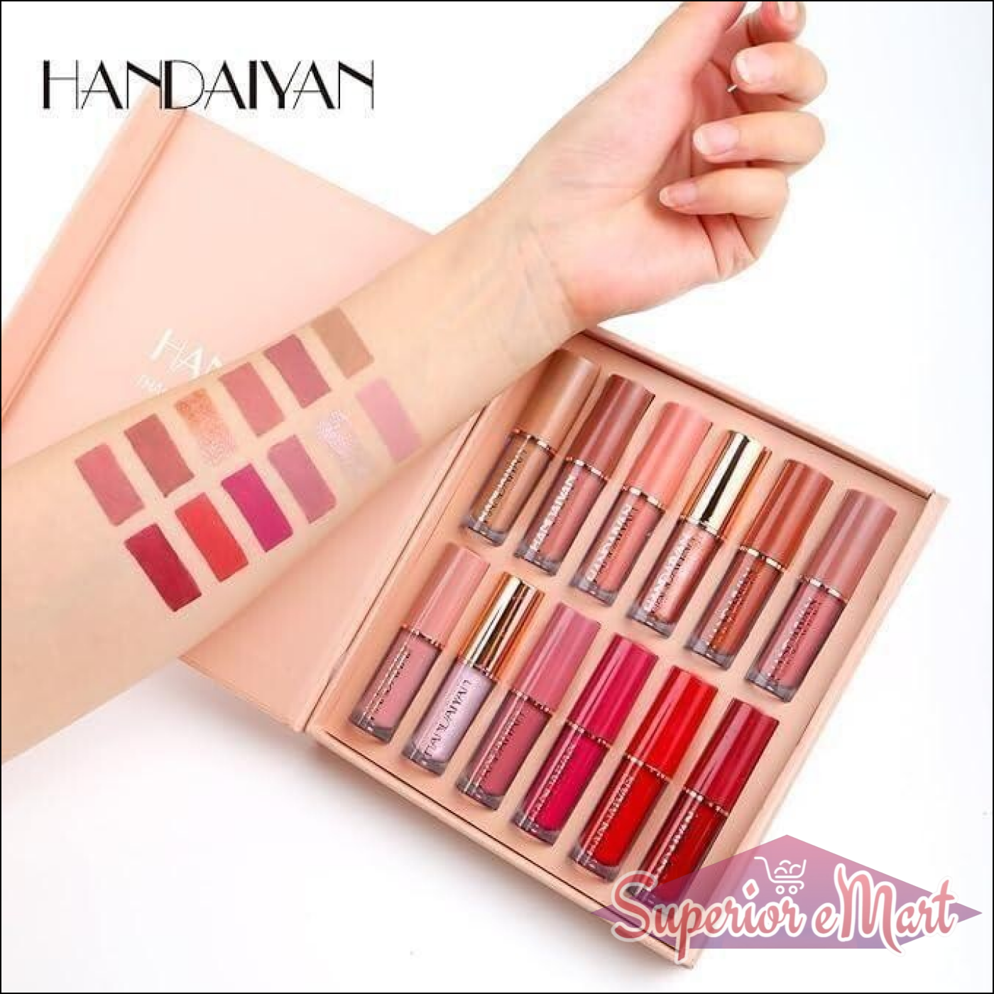 Velvet Matte Liquid Lipstick 12Pcs Set - Superior eMart