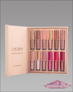Velvet Matte Liquid Lipstick 12Pcs Set - Superior eMart