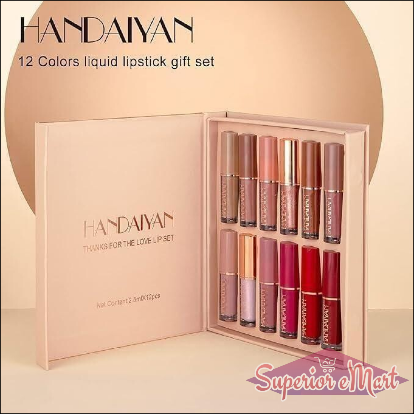 Velvet Matte Liquid Lipstick 12Pcs Set - Superior eMart