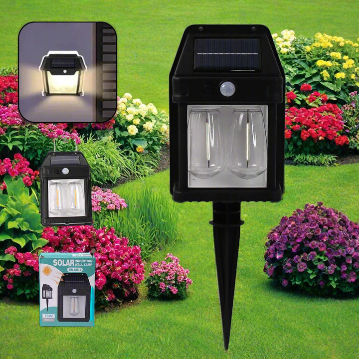 18w solar wall lights with sleek design for outdoor illumination and energy efficiency