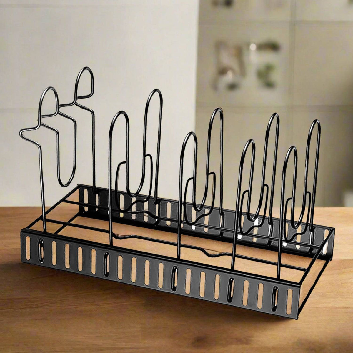 Multipurpose Pan  Pot Organizer Rack (1 Pc) - Superior eMart