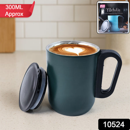Insulated Mug With Lid Approx 300ml (1 Pc)