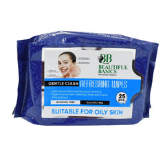 Refreshing Wet Wipes For Face  Facial Cleansing  Refreshing  Skin Hydration Soothing For Skin  Ph Balance  Alcohol Free  Nourishing With Fruit Extract  25 Wipes - Superior eMart