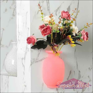Wall Mounted Flower Pot Sticker Multicolor