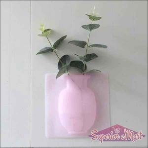 Wall Mounted Flower Pot Sticker Multicolor