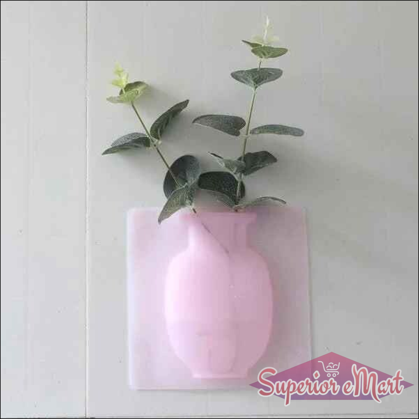 Wall Mounted Flower Pot Sticker Multicolor