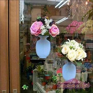 Wall Mounted Flower Pot Sticker Multicolor