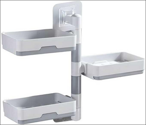 Wall Mounted Soap Dish Holder with Multi-Tray Design - Superior eMart