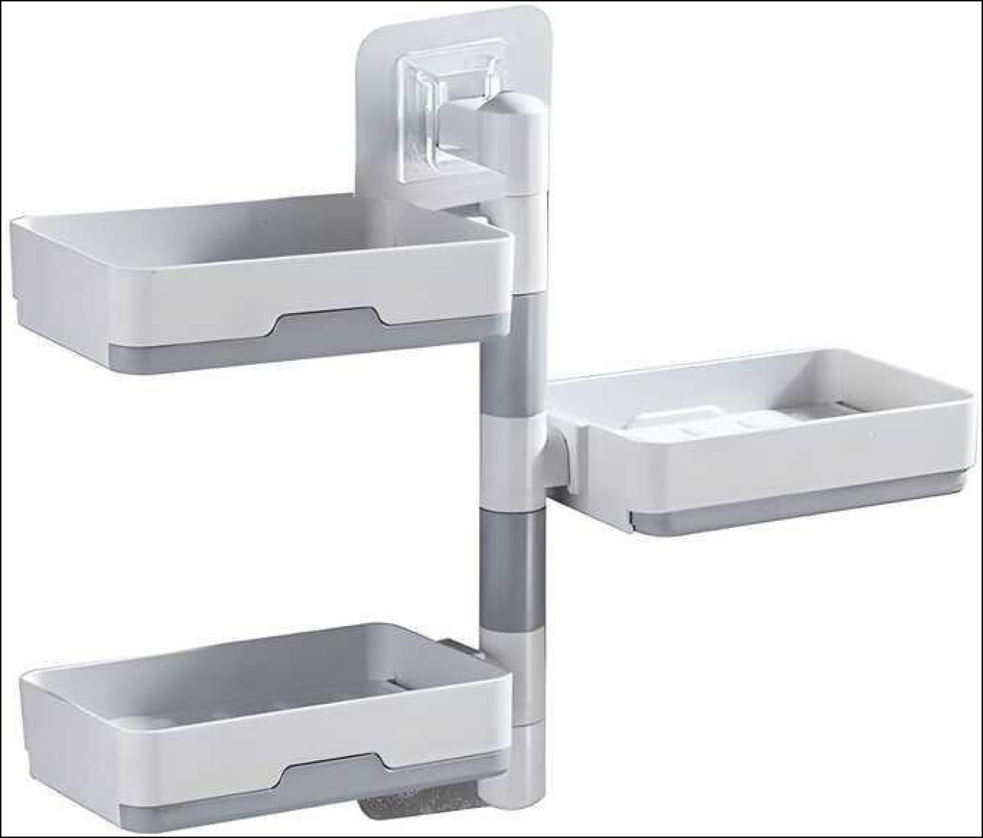 Wall Mounted Soap Dish Holder with Multi-Tray Design - Superior eMart