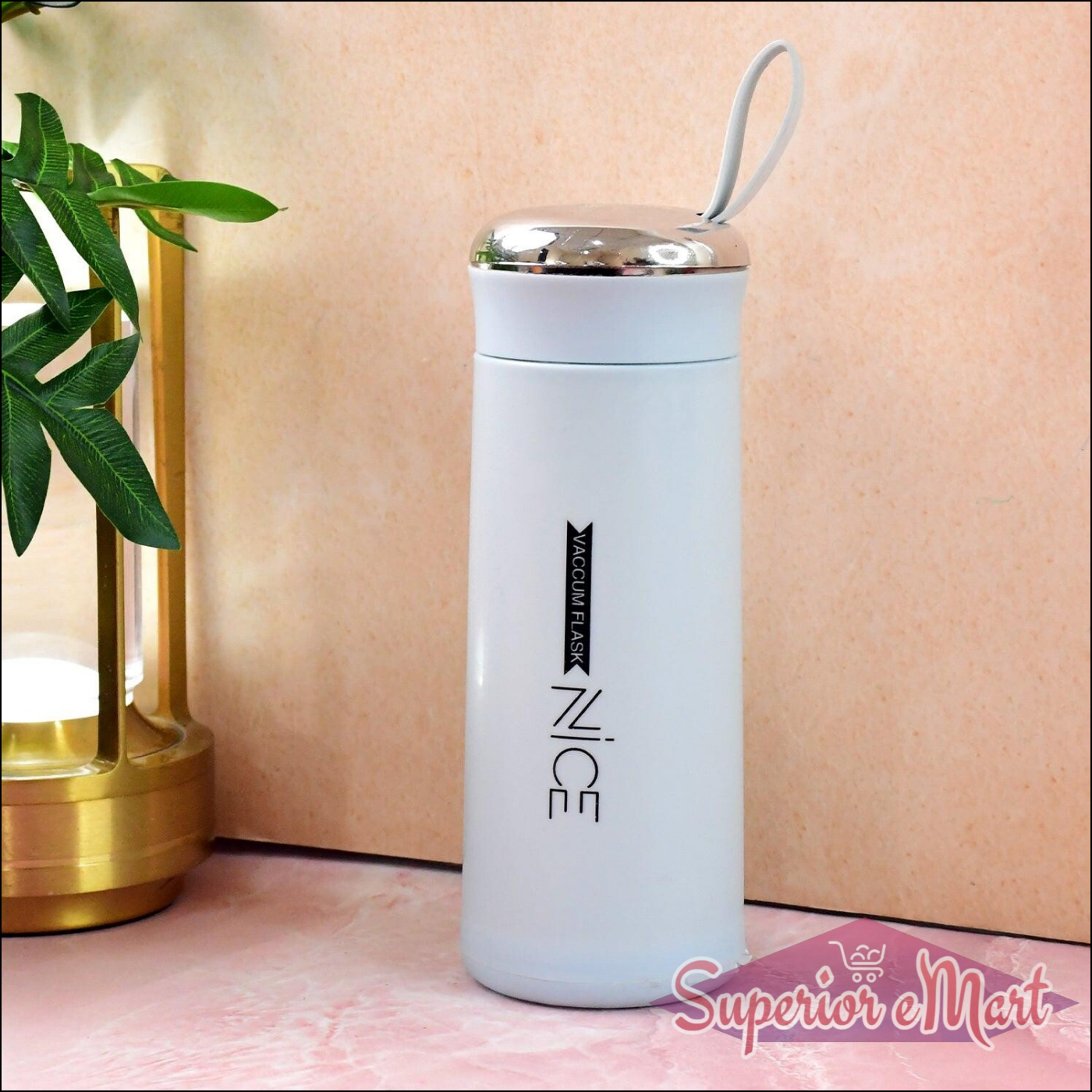 Stylish leak proof glass water bottle 400ml with a modern design and convenient lid for hydration