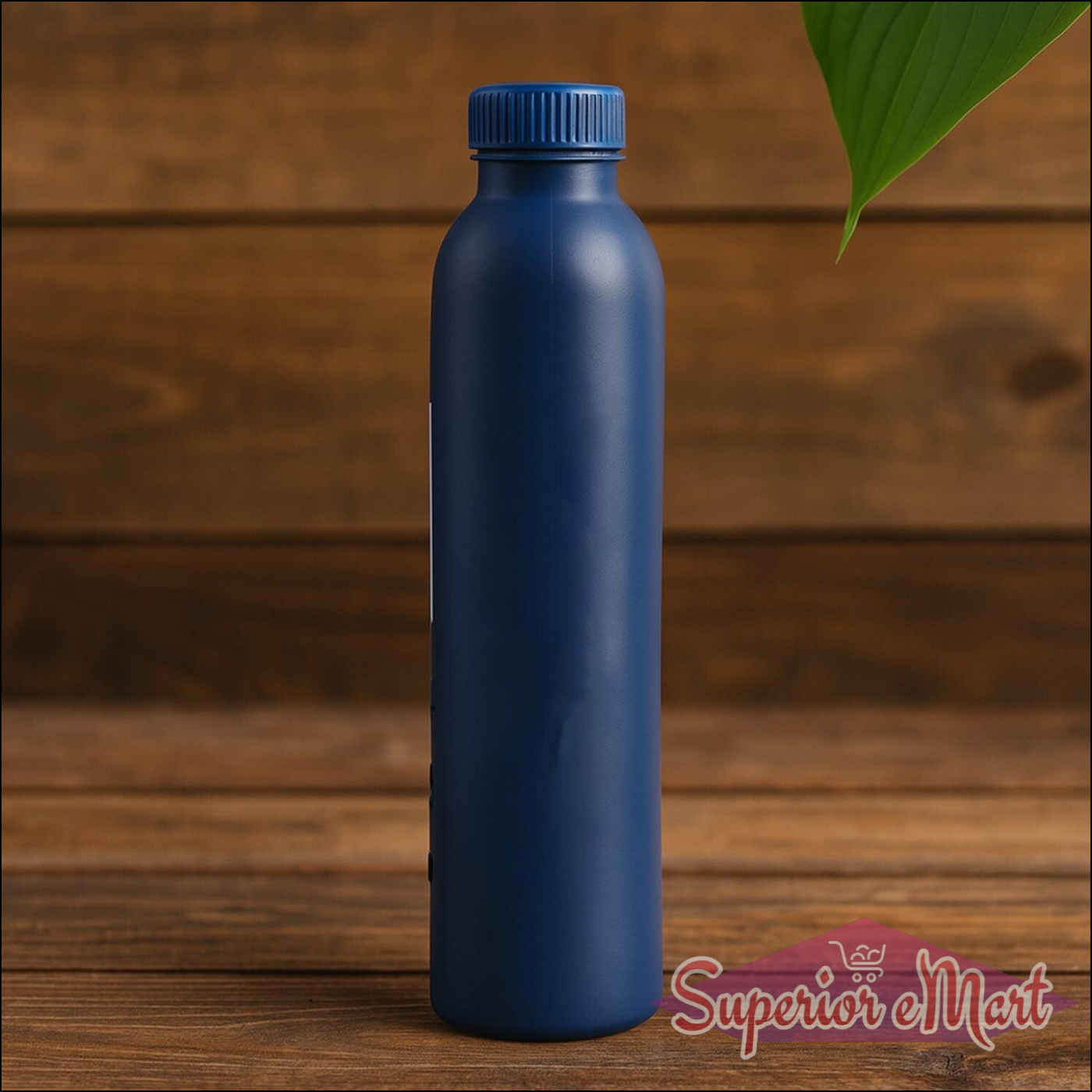 Durable blue 500ml water bottle with cap for easy hydration on the go