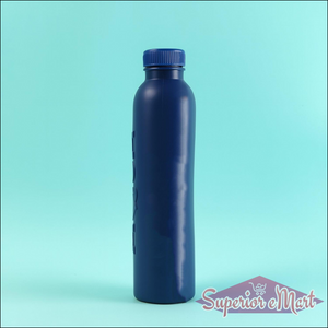 500ml water bottle with cap in navy blue, ideal for hydration on-the-go