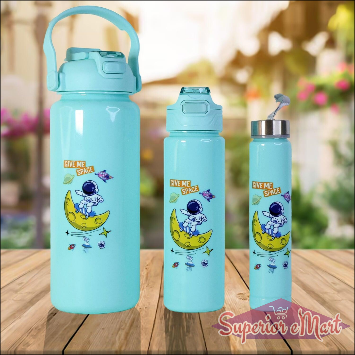 Water Bottles 2000ml + 900ml + 300ml - 3 Pc - Superior eMart