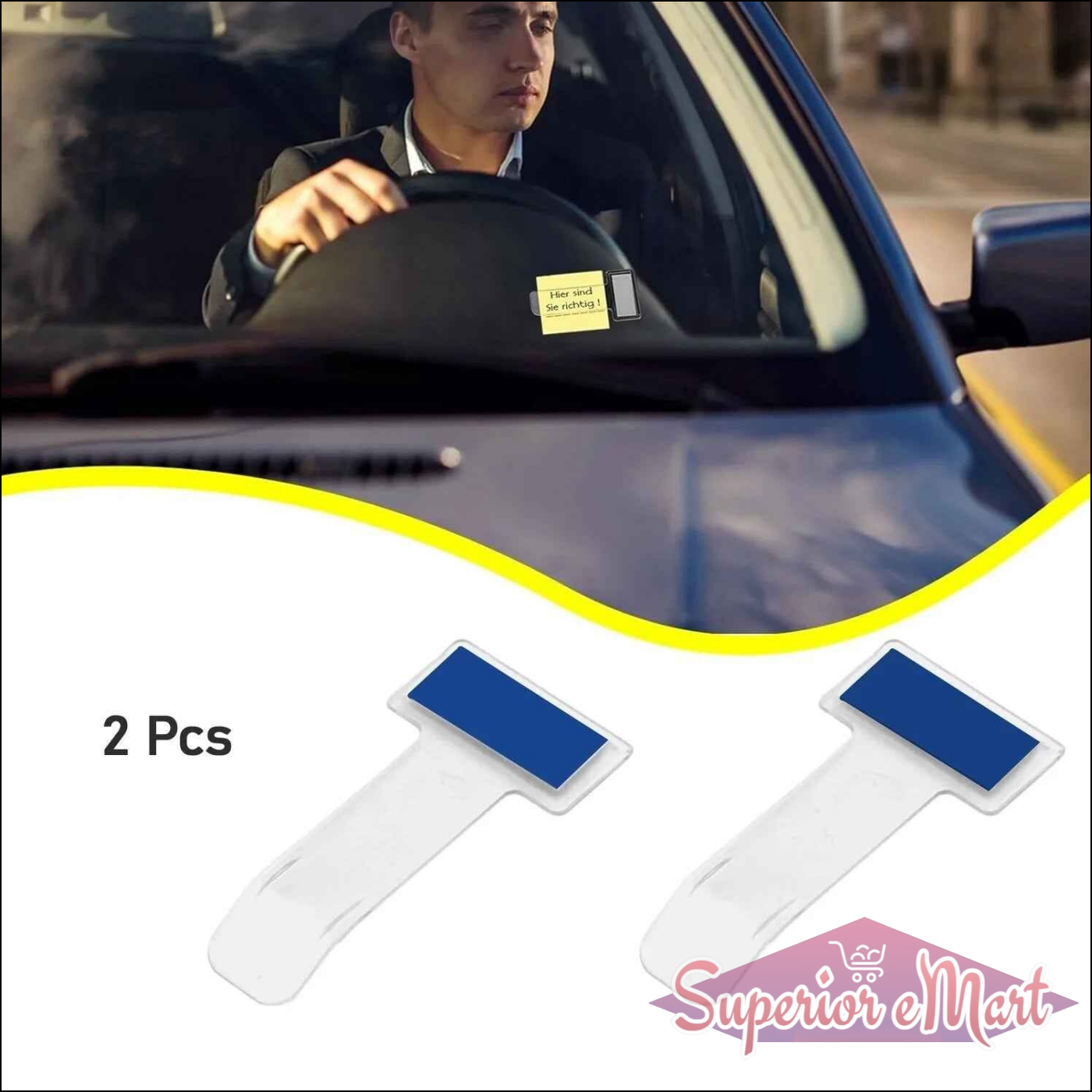 Windscreen Ticket Holder - 2 Pcs - Superior eMart