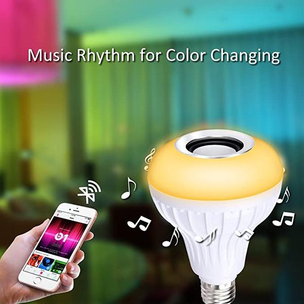 Superior eMart wireless Bluetooth LED bulb with music rhythm for color changing effects