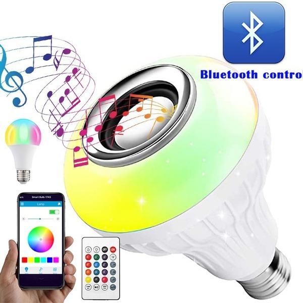 Superior eMart Wireless Bluetooth LED bulb with color-changing options and music control feature