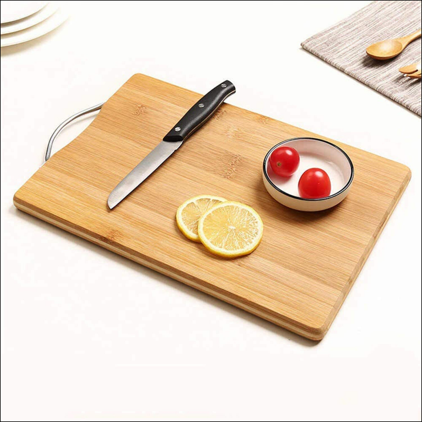 Wooden Chopping  Cutting Board With Anti Skid Mat - Superior eMart