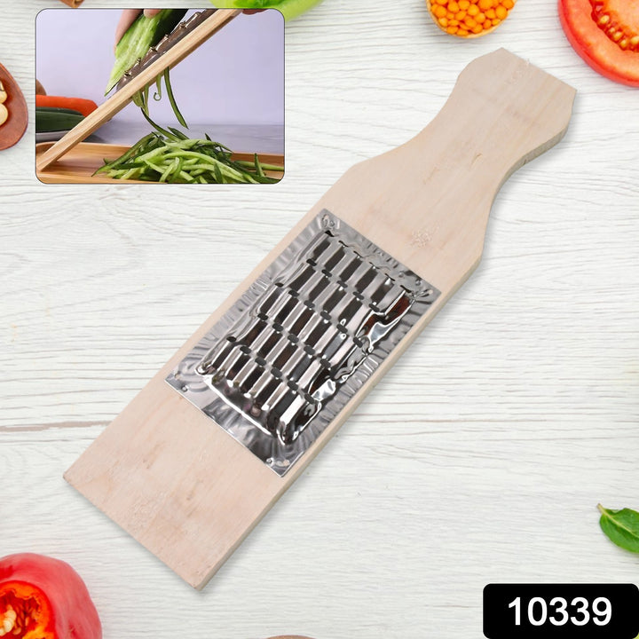 Superior eMart kitchen cheese grater slicer with wooden handle and stainless steel blade for slicing and grating