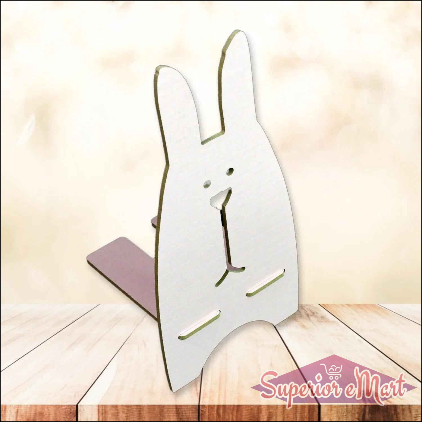 Wooden Rabbit Phone Stand - Superior eMart