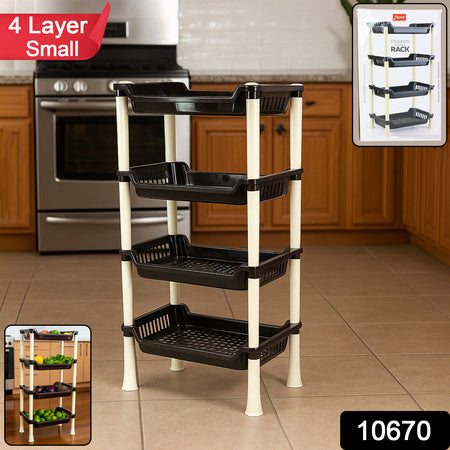 4-layer Small Multipurpose Storage Rack