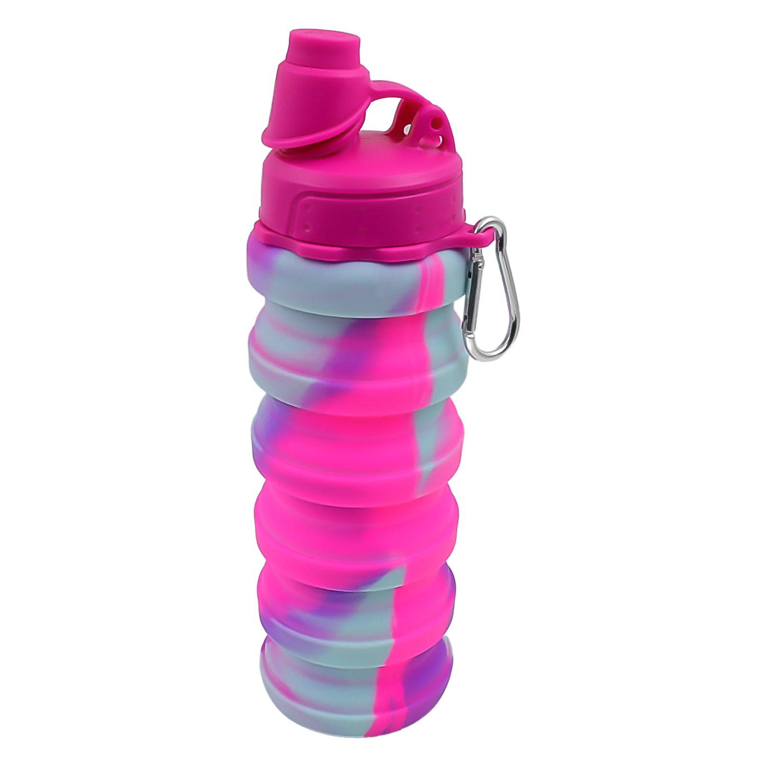 Silicone Foldable Water Bottle (1 Pc  24 Cm Foldable  500 Ml) - Superior eMart