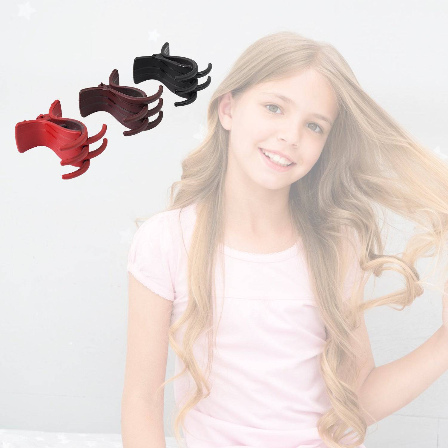 Big Hair Clips For Girls Kids Hair Accessories (6 Pcs Set  Multi Color) - Superior eMart