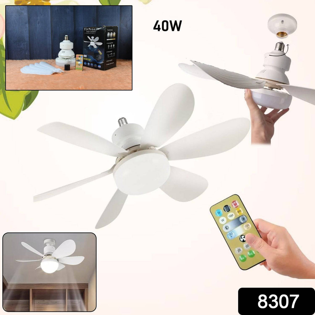 40w Led Ceiling Fan Remote Control - Superior eMart