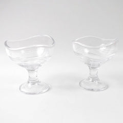 Glass Footed Dessert Bowl Ice Cream Cup (2 Pcs Set) - Superior eMart