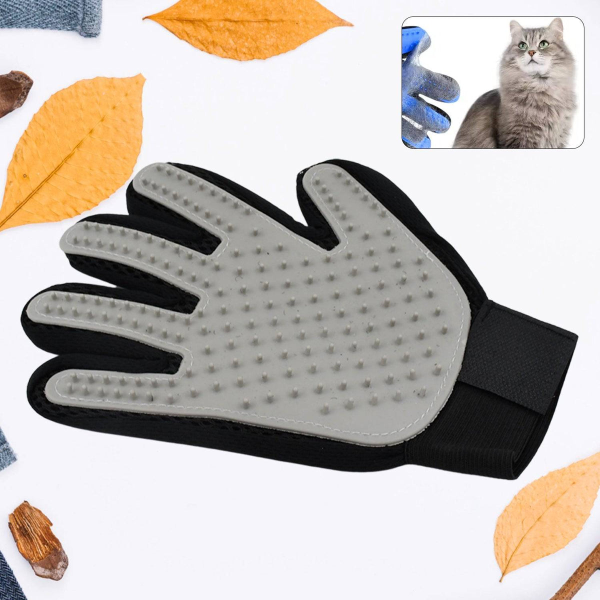 Grey True Touch Gloves Gloves Bathing Tool (1 Pc) - Superior eMart