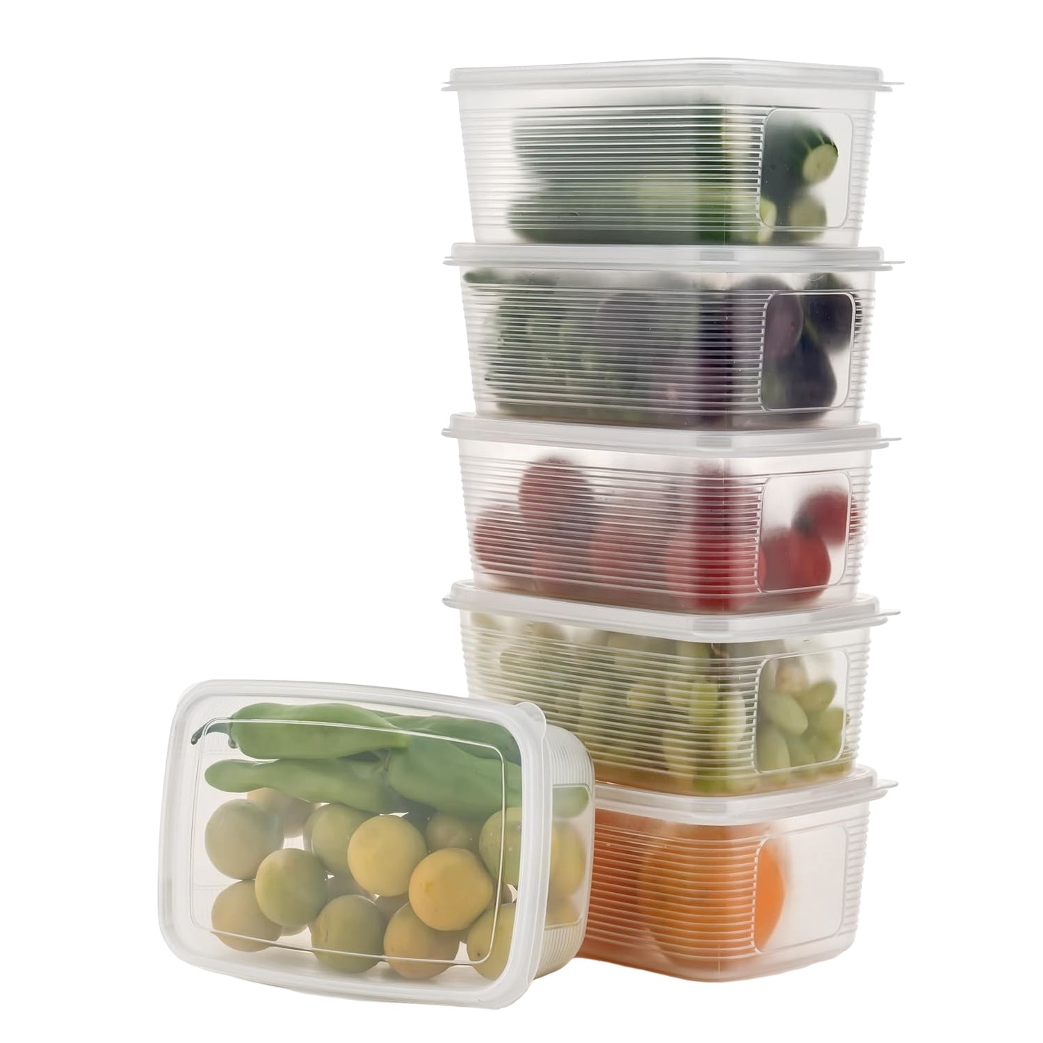 6 Pcs Multipurpose Food Storage Container Set