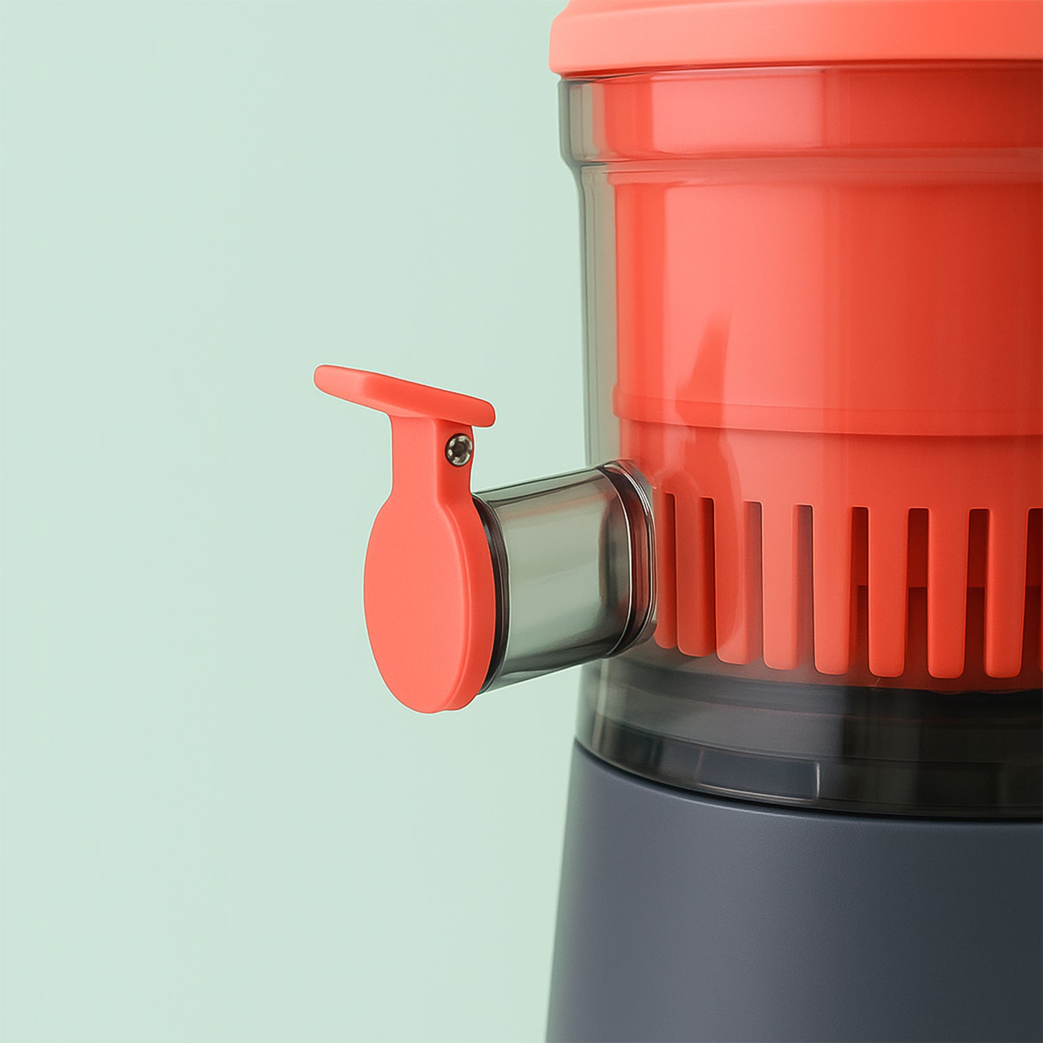 Fruit Juicer With Long Handle And Silicone Ring (1 Pc)
