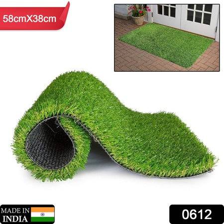 0612 Artificial Grass For Balcony Or Doormat Soft And Durable Plastic Turf Carpet 58x38cm - Superior eMart