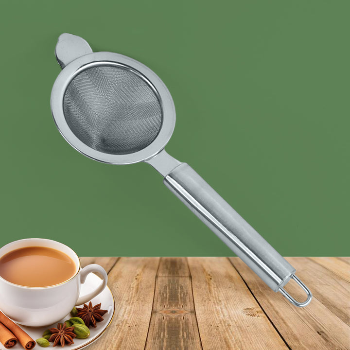 Conical Tea Strainer With Pipe Handle