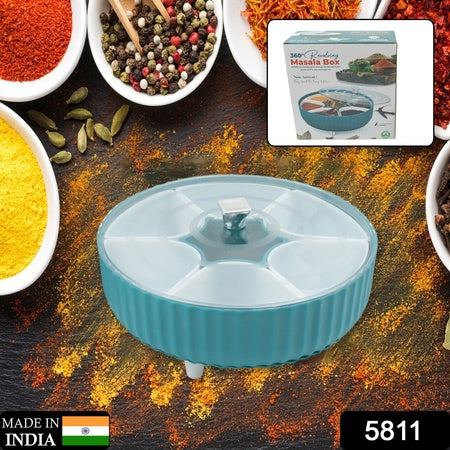 360 Revolving Spice Box / Dry Fruit Box / 7 Compartment Box