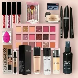Waterproof HD Beauty Parlour Makeup Kits Combo For Women & Girls With All Products In 1 Set, Gift Set for Women (Medium) Long Lasting | Full Coverage | Bridal Makeup Kit for Women, Makeup Kit.