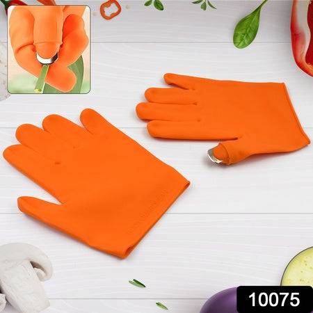 Gloves Silicone Thumb Knife Finger Protector Gears Cutting Vegetable Harvesting Knife - Superior eMart