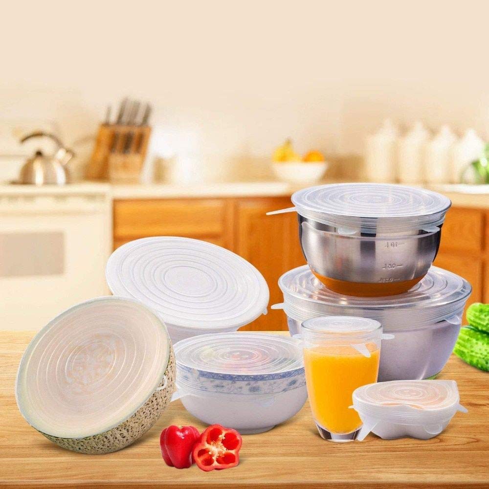 Superior eMart Silicone Stretch Lids Set - 7 Sizes